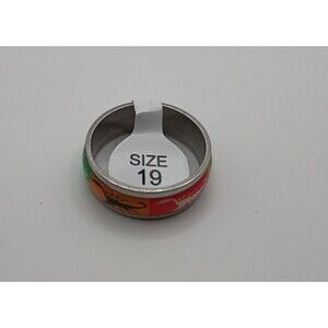 Mens Multicolored Scorpion Stainless Steel Ring Band U.S Size 9